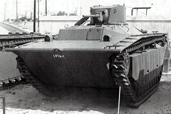 LVT(A)-1 viewed from the front - Source: WWII Vehicles