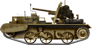 A 2 Pounder Anti-tank Gun Carrier