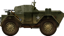 Dingo Mk.III, 11th Armoured Division, Holland, winter 1944-45.