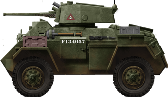 Humber Mark IV Laughing Boy III, from a British unit, The Netherlands, fall 1944.