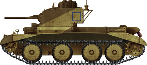 Cruiser Mk.III of the 7th Royal Tank Regiment, 7th Armoured Brigade, Operation Crusader, Libya, December 1940
