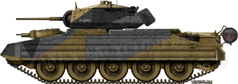 Late Crusader Mk.I. These models incorporated modifications gained from early desert war experience