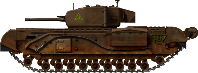 Churchill Mk.IV, cast turret, 