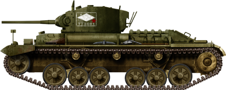 A Canadian-built Valentine Mk.VI, early type (1942), in Russian service.