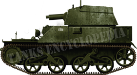 Light Tank Mk.III, the last of this lineage derived from the Mk.VI tankette.