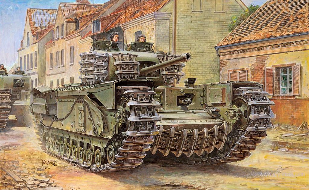 Churchill Mk.IV - Artist view