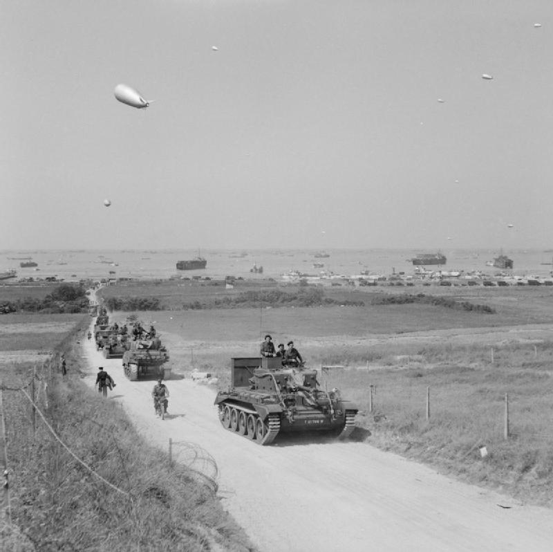 Cromwell VI at Gold Beach, June 1944.