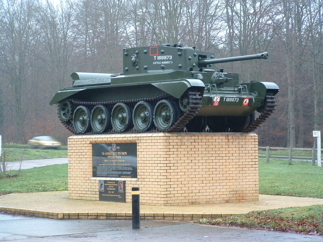 Cromwell memorial, 7th Armoured Division Desert Rats near Ickburgh, Norfolk.