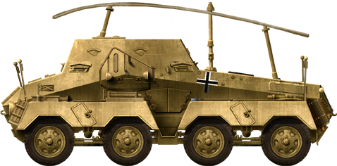 Sd.Kfz.263 Funkspähwagen, Deutsches Afrikakorps, 1941 
