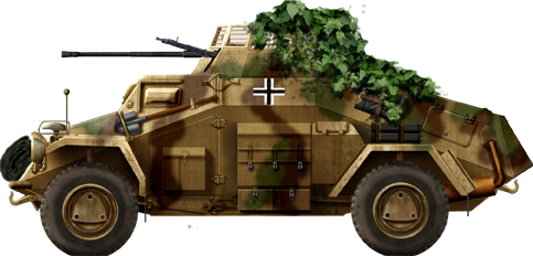 Sd.Kfz.222 in Normandy
