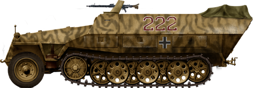 Sd.Kfz.251 Ausf.D, Tunisia