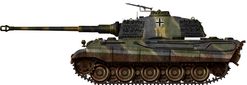 Tiger II, s.Pz.Abt.501 (1st SS Panzer division), Belgium, December 1944.