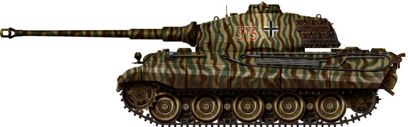 Tiger II, 501st Schwere Panzer Abteilung, Poland, August 1944.