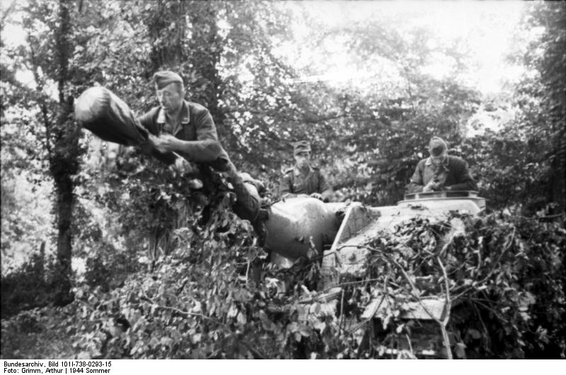 Camouflaged StuG III, Normandy, summer 1944