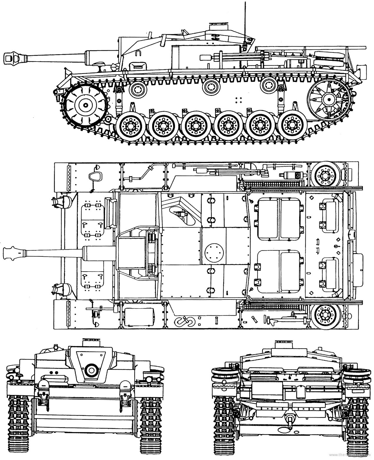 StuG III Ausf.F bluepri
nt