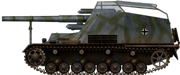 Early version Hummel SPG Eastern Front Winter 1943