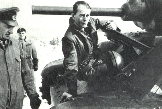 Albert Speer inspects a T-34