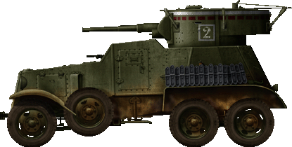 BA-6 of the 9th Armored Car Brigade, radio version, Nomonanh plateau