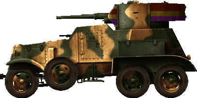 BA-6 of the Spanish Republican Army, defense of Madrid