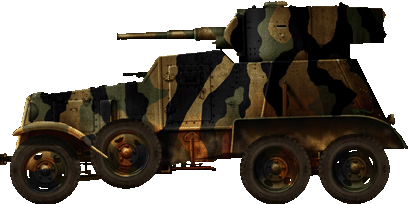 BA-6 of the Independent Reconnaissance Battalion of the 1st Tank Division