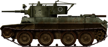 BT-7-1 command version with the horseshoe antenna and upgraded with night projectors.