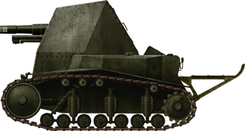 Experimental SU-18 SPG. Several prototypes are claimed to have been built in 1930-33. Never entered production.