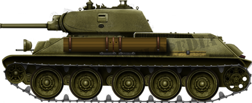 The T-34/76 model 1940 was the first production version, largely derived from the previous A-32 prototypes. Hundreds of them were about to be put in service in July 1941.