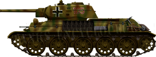 Panzerkampfwagen T-34b(r) 1942, Kursk salient, summer 1943.