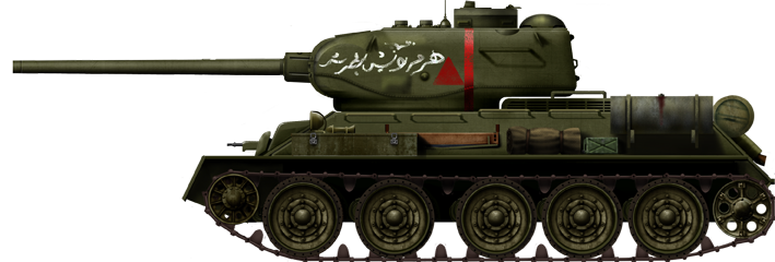 Czech-built Syrian T-34/85 