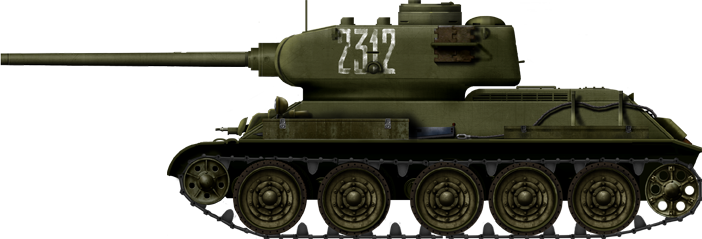 T-34-85 Model 1943, early production version, Operation Bagration, July 1944.