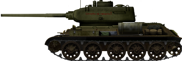 T-34-85 Model 1943 from the First Belorussian Front, Warsaw sector, September 1944