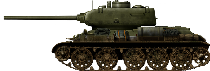 T-34-85 Model 1943, late production, fresh from the Red Sormovo Works at Gorki, March 1944.