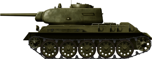 The T-43, designed as a replacement for the T-34 and the KV-1. The upgrading of the T-34 with a new gun was found more appropriate and the T-43 project was dropped.