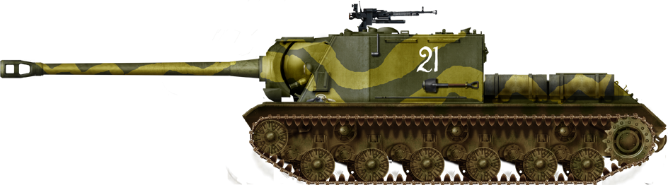 ISU-122S, Hungary, March, 1945