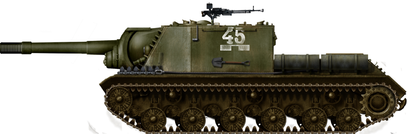 ISU-152 of an unknown unit, Germany, 1945.