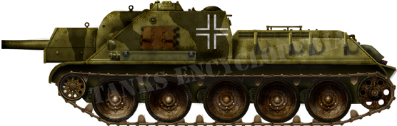 A rare SU-122 in German serive. During the early year 1943, the Wehrmacht was still able to launch some localized counter-offensives on a rather dynamic, but mostly defensive front, with the initiative definitely into Russian hands.