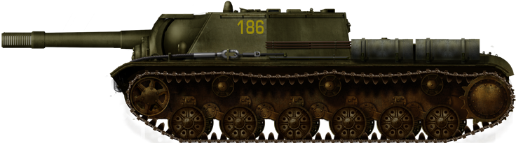 SU-152 of the 1359th Self Propelled Artillery Regiment, 2nd Baltic front, Estonia 1944.