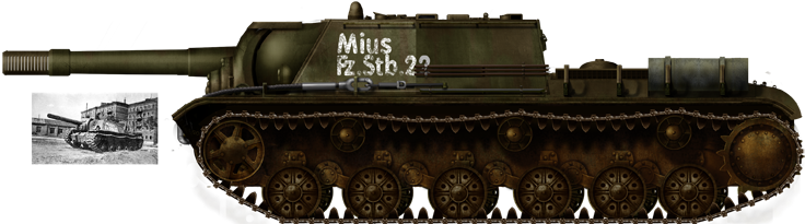 Beutepanzer SU-152, Fz.Stb-22, 1944.