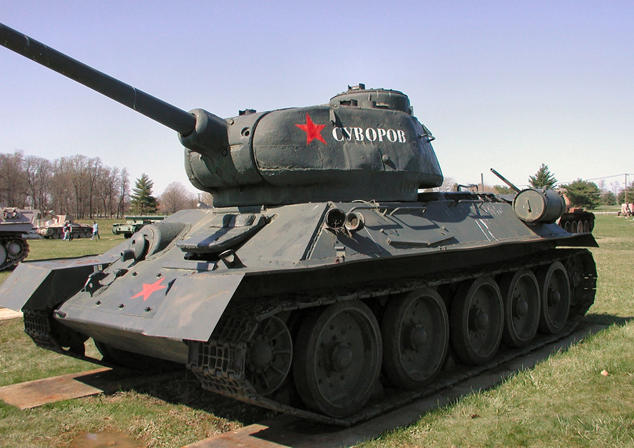 Preserved T-34-85 at Aberdeen