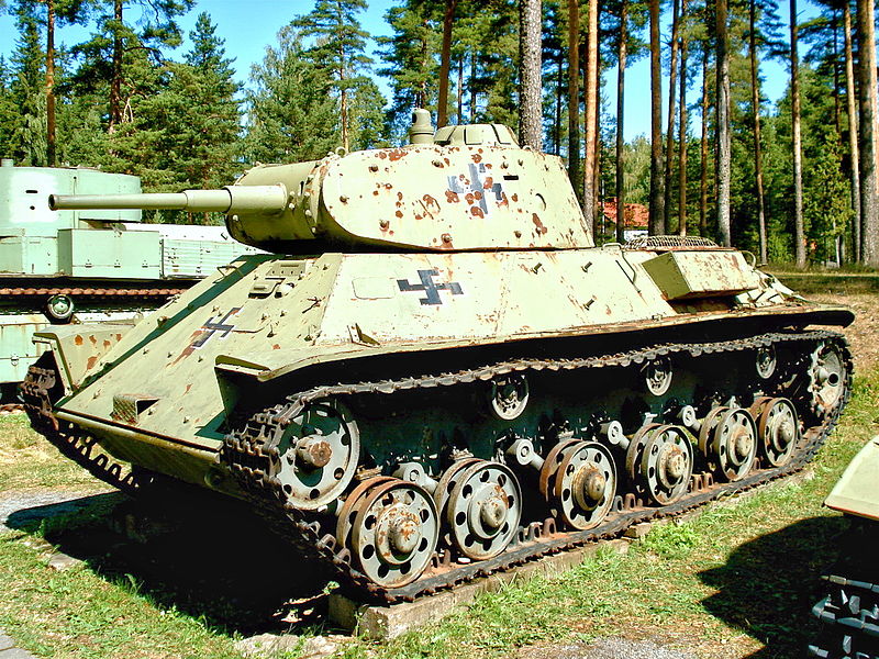 Up-armoured T-50 at the Parola museum