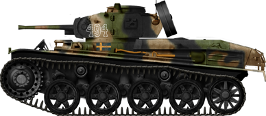 Stridvagn L-60 m/40K (L-60D), army designation S/V. Karlsverk produced some 80 of these tanks until 1944.