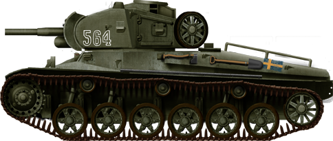 Strv m/42, fall 1943